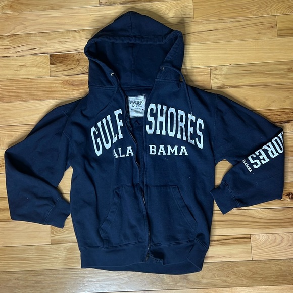 Gulf shores Alabama pacific and co size medium zip up hoodie - Picture 1 of 5